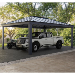 Carport Colorado 25,62m² en aluminium et polycarbonate - Canopia