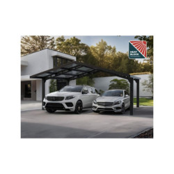Carport Sydney Apex 33,5m² en aluminium + polycarbonate Canopia