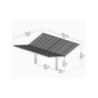 Carport Sydney Wings 33,5m² en aluminium + polycarbonate Canopia