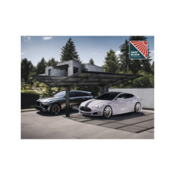 Carport Sydney Wings 33,5m² en aluminium + polycarbonate Canopia