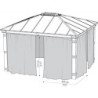 Rideaux pour pergolas Dallas 422x422cm - Palram - Canopia