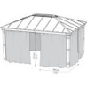 Rideaux pour pergolas Dallas 422x484cm - Palram - Canopia