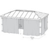 Rideaux pour pergolas Dallas 422x606cm - Palram - Canopia