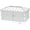 Moustiquaires en polyester pour pergola Dallas 422x606cm Canopia