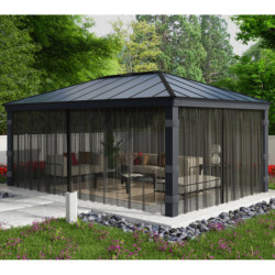 Moustiquaires en polyester pour pergola Dallas 422x606cm Canopia