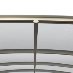 Carport en alu blanc 3x4,3m + Toit polycarbonate 6mm X-METAL