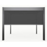 Store latéral en alu anthracite pour pergola 3x3m X-METAL