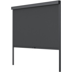 Store latéral en alu anthracite pour pergola 3x3m X-METAL