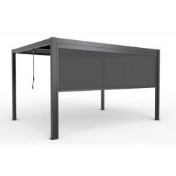 Store latéral avec rail anthracite pour pergola 4x3m et 4x4m X-METAL