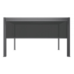 Store latéral avec rail anthracite pour pergola 4x3m et 4x4m X-METAL