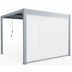 Store latéral en alu anthracite pour pergola 3x3m X-METAL