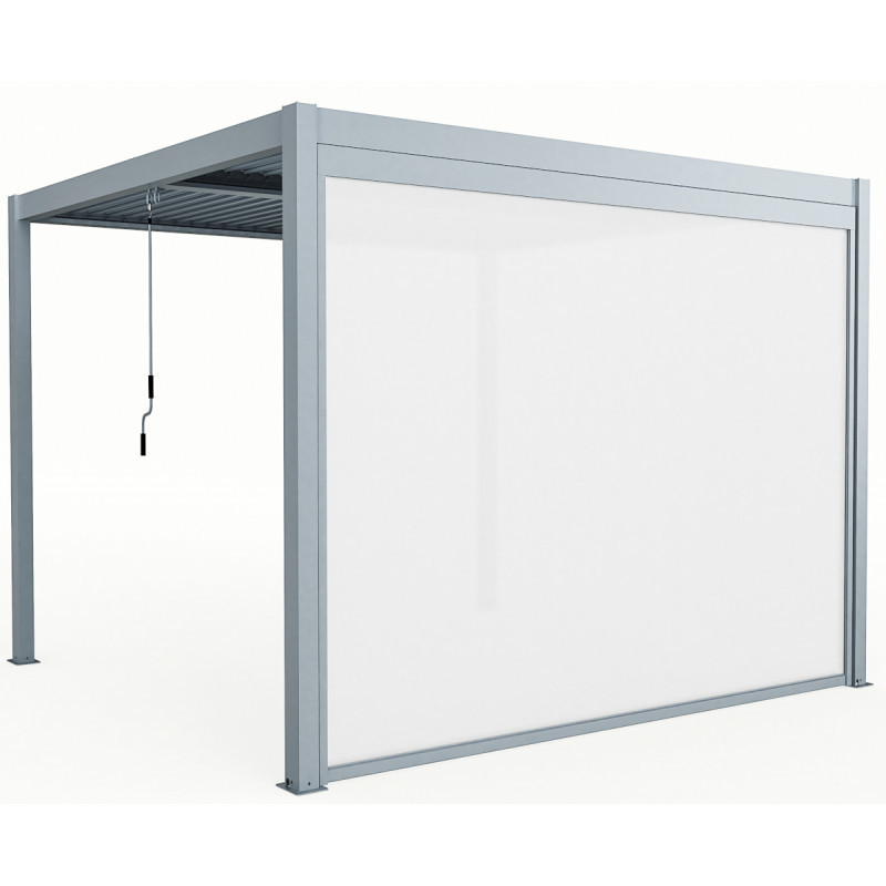Store latéral en alu anthracite pour pergola 3x3m X-METAL