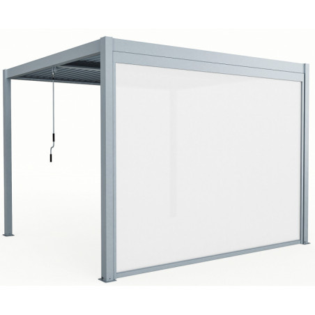 Store latéral en alu anthracite pour pergola 3x3m X-METAL
