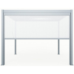 Store latéral en alu anthracite pour pergola 3x3m X-METAL