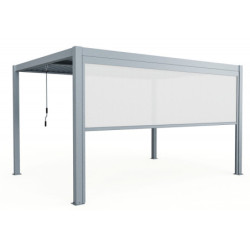 Store latéral avec rail anthracite pour pergola 4x3m et 4x4m X-METAL