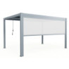 Store latéral avec rail anthracite pour pergola 4x3m et 4x4m X-METAL