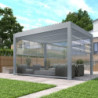 Store latéral avec rail anthracite pour pergola 4x3m et 4x4m X-METAL