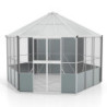 Volière Circus - 9m² - aluminium anodisé et polycarbonate 6mm - Vitavia