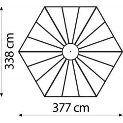 Volière Circus - 9m² - alu émeraude et polycarbonate 6mm - Vitavia