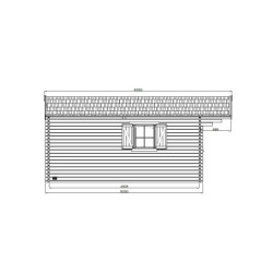 Abri de jardin 28,85m² Rognaix - bois traité 40mm - shingles - SOLID