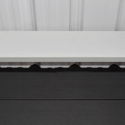 Abri premium bois composite avec terrasse gris foncé Woodlife Garden