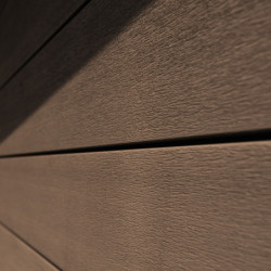 Abri premium bois composite avec terrasse gris foncé Woodlife Garden