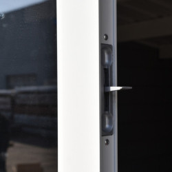 Abri premium bois composite avec terrasse gris clair Woodlife Garden