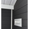 Abri premium bois composite double pente 14,75m² gris Woodlife Garden