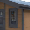 Abri premium moderne en bois composite 14,75m² marron Woodlife Garden