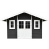 Abri jardin premium bois composite 10,7m² anthracite Woodlife Garden