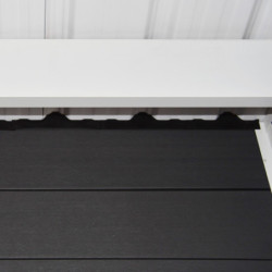 Abri jardin premium bois composite 10,7m² anthracite Woodlife Garden