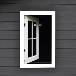 Abri jardin premium bois composite 10,7m² anthracite Woodlife Garden