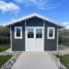 Abri jardin premium bois composite 10,7m² anthracite Woodlife Garden