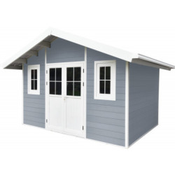 Abri jardin premium bois composite 10,7m² anthracite Woodlife Garden