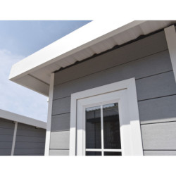 Abri jardin premium bois composite 10,7m² anthracite Woodlife Garden