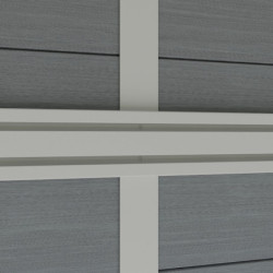 Abri jardin premium bois composite 10,7m² anthracite Woodlife Garden