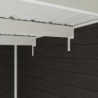 Abri toit plat composite anthracite 14,90m² porte alu Woodlife Garden