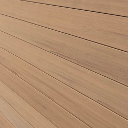 Abri toit plat composite aspect bois 14,90m² porte alu Woodlife Garden