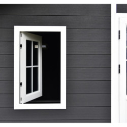 Abri toit monopente composite couleur anthracite 12m² Woodlife Garden