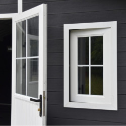 Abri toit monopente composite couleur anthracite 12m² Woodlife Garden