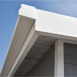 Abri toit monopente composite couleur gris clair 12m² Woodlife Garden