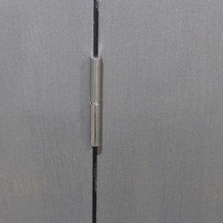 Abri 6,76m² en acier gris foncé 0,4mm Kosto avec fixations - X-Métal