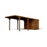 Carport 1 voiture avec débarras 20,9m² bois traité Léon - Forest Style