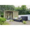 Abri de jardin Faro 12,25m² en bois traité autoclave 28mm - SOLID