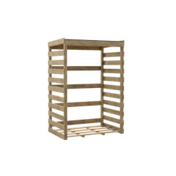 Abri bûches en bois traité vert - 120x82cm - Colombus - Cerland
