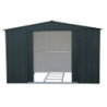 Abri de jardin gris en métal imitation bois 7,75m² sécurisé - Duramax