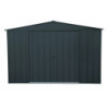 Abri de jardin gris en métal imitation bois 7,75m² sécurisé - Duramax
