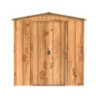 Abri de jardin gris en métal marron imitation bois 2,48m² - Duramax