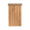 Abri de jardin gris en métal marron imitation bois 2,48m² - Duramax