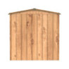 Abri de jardin gris en métal marron imitation bois 2,48m² - Duramax